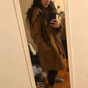 GAP Brown Parka with Inner Layer & Detachable Hood